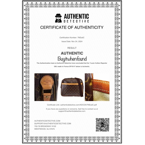 LOUIS VUITTON Reporter GM Crossbody Shoulder Camera Bag *COA & LV Dust Bag* - Picture 2 of 16